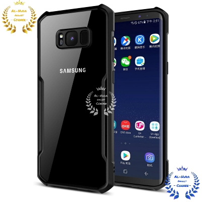 Picture of Shockproof & Transparent Crystal Clear Back Cover Case / Matte Protective Lens Flexible Back Cover for Samsung Galaxy S8 Plus | Slim Silicone Cover with Soft Lining Shockproof Full Body Bumper Case