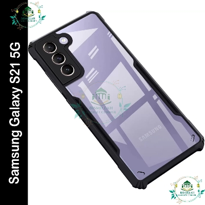 Picture of Xundd Back Cover for Samsung Galaxy S21 5G Transparent Hybrid Hard PC Back Bumper