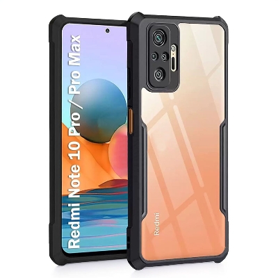 Picture of Xundd Transparent Hybrid Hard Back Cover for Redmi Note 10 Pro Max