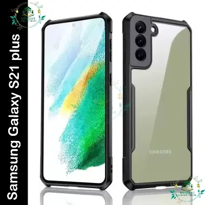 Picture of Xundd Back Cover for Samsung Galaxy S21 plus / Samsung Galaxy S21+ Transparent Hybrid Hard PC Back Bumper