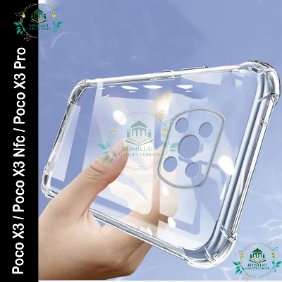 Picture of Transparent back cover For xiaomi Poco X3 / Poco X3 Nfc / Poco X3 Pro Luxury transparent Protect Back Cover Soft Case