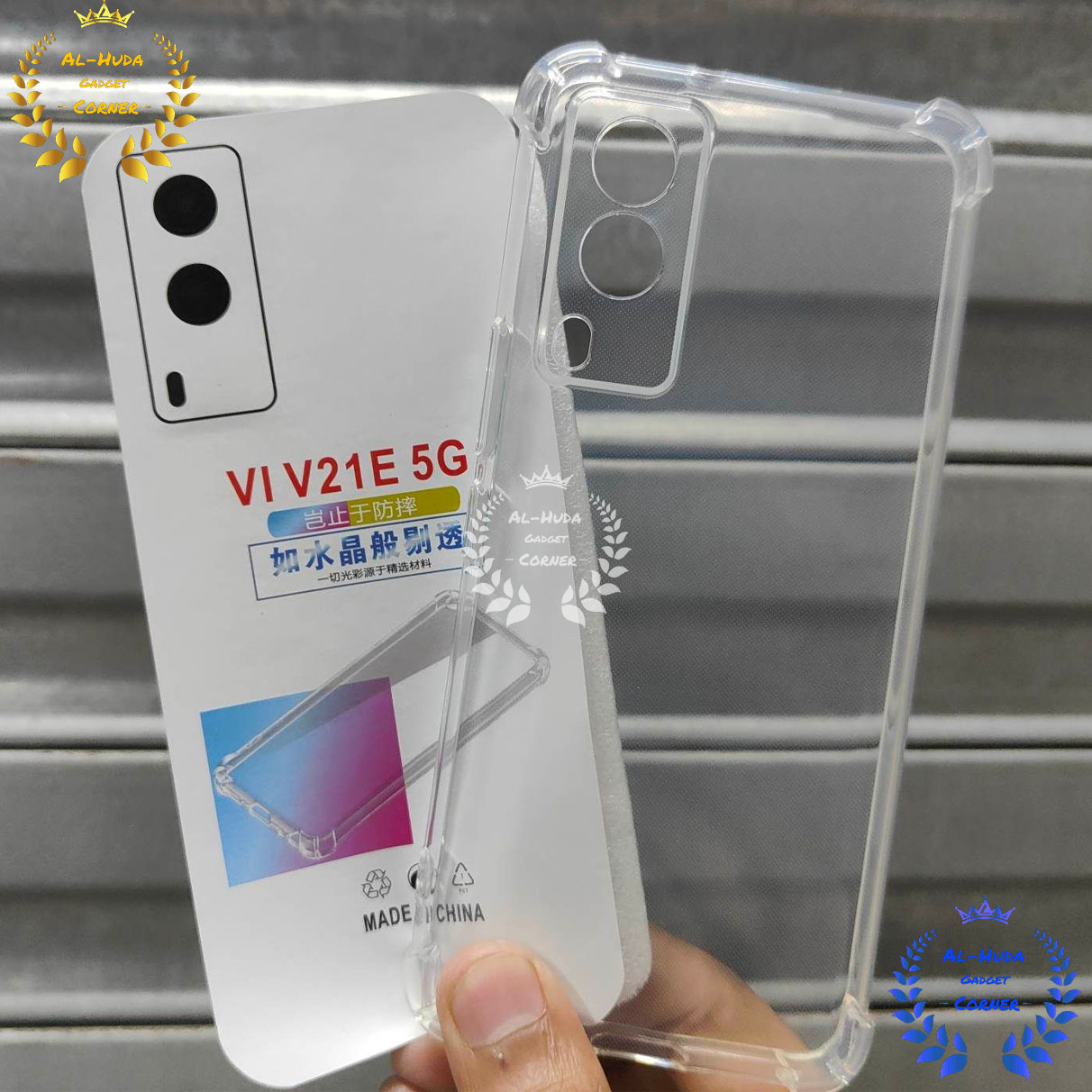 Picture of Shockproof & Transparent Crystal Clear Back Cover Case / Matte Protective Lens Flexible Back Cover for Vivo V21e 5G / Vivo Y71T 5G | Slim Silicone Cover with Soft Lining Shockproof Full Body Bumper Case