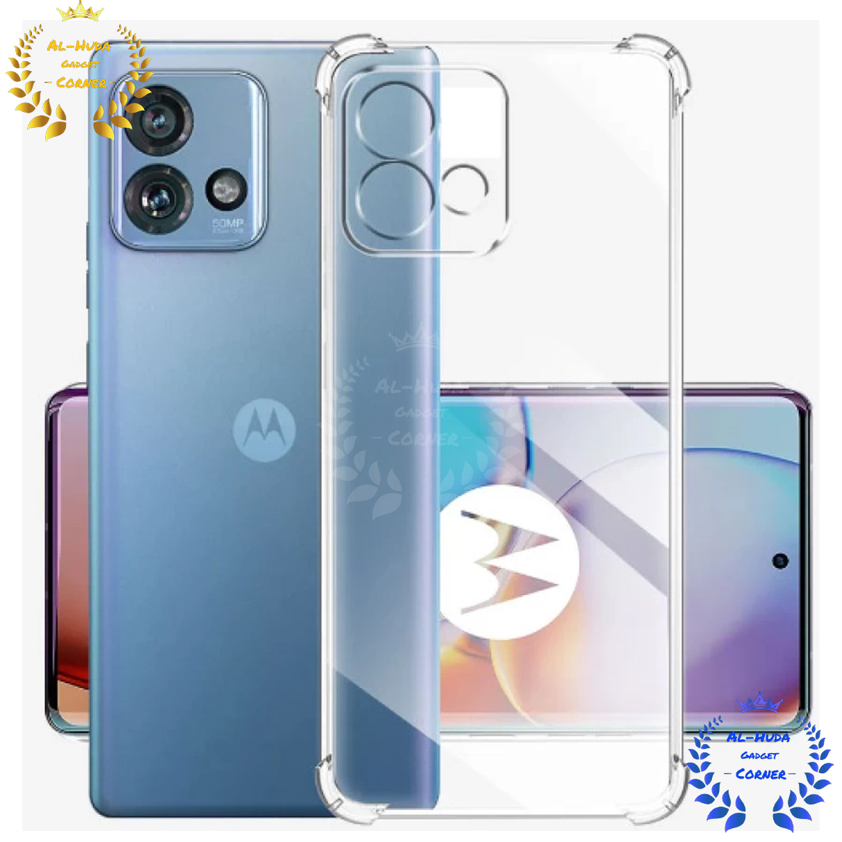 Picture of Shockproof & Transparent Crystal Clear Back Cover Case / Matte Protective Lens Flexible Back Cover for Motorola Moto Edge 40 Neo 5G | Slim Silicone Cover with Soft Lining Shockproof Full Body Bumper Case