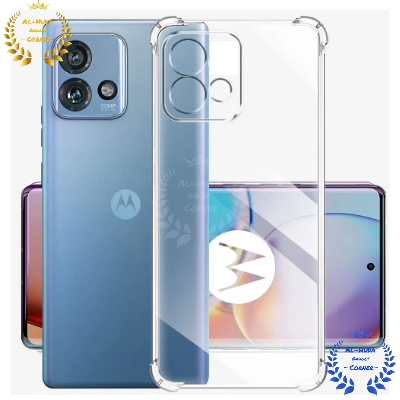 Picture of Shockproof & Transparent Crystal Clear Back Cover Case / Matte Protective Lens Flexible Back Cover for Motorola Moto Edge 40 Neo 5G | Slim Silicone Cover with Soft Lining Shockproof Full Body Bumper Case