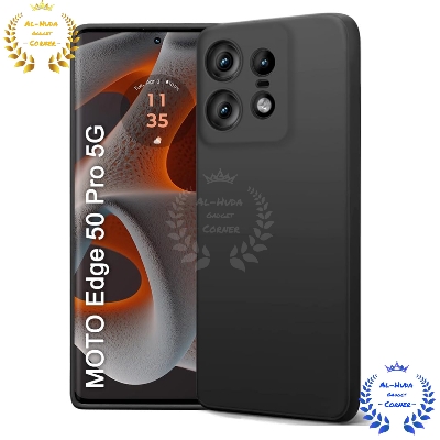 Picture of Shockproof & Transparent Crystal Clear Back Cover Case / Matte Protective Lens Flexible Back Cover for Motorola Edge 50 Pro 5G | Slim Silicone Cover with Soft Lining Shockproof Full Body Bumper Case