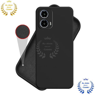 Picture of Shockproof & Transparent Crystal Clear Back Cover Case / Matte Protective Lens Flexible Back Cover for Motorola Moto G24 | G24 Power | Slim Silicone Cover with Soft Lining Shockproof Full Body Bumper Case