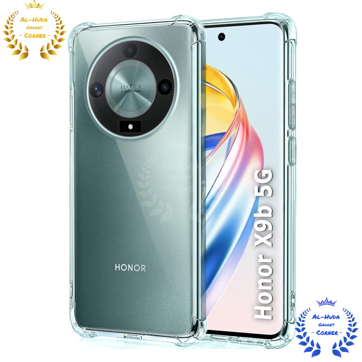 Picture of Shockproof & Transparent Crystal Clear Back Cover Case / Matte Protective Lens Flexible Back Cover for Honor X9B 5G | Slim Silicone Cover with Soft Lining Shockproof Full Body Bumper Case