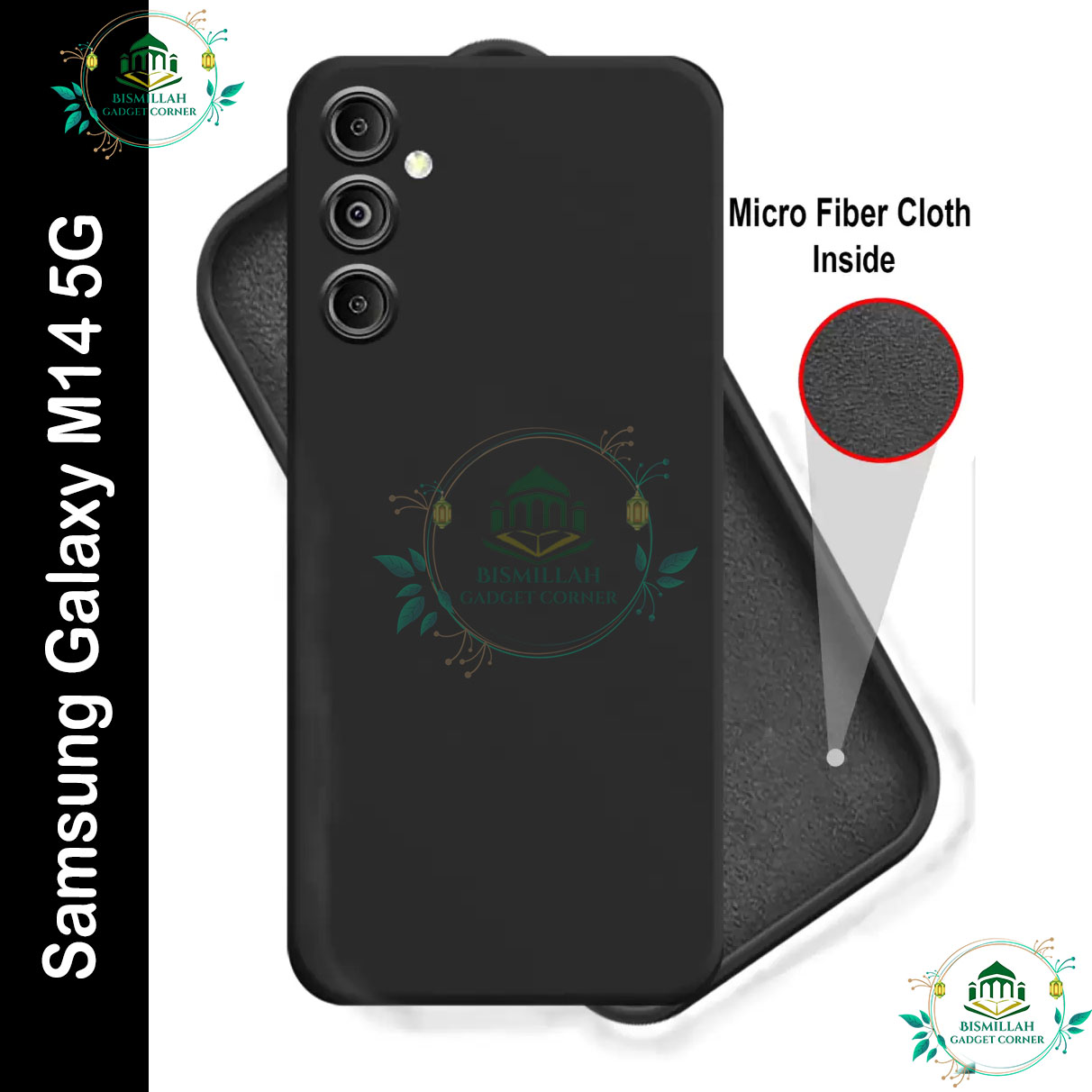 Picture of Premium Liquid Silicone Phone case for Samsung Galaxy M14 5G Liquid Silicon Mobile Back Case Soft Silicone Phone Cover