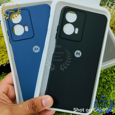 Picture of Shockproof & Transparent Crystal Clear Back Cover Case / Matte Protective Lens Flexible Back Cover for Motorola Moto G34 5G / Motorola Moto G45 5G | Slim Silicone Cover with Soft Lining Shockproof Full Body Bumper Case