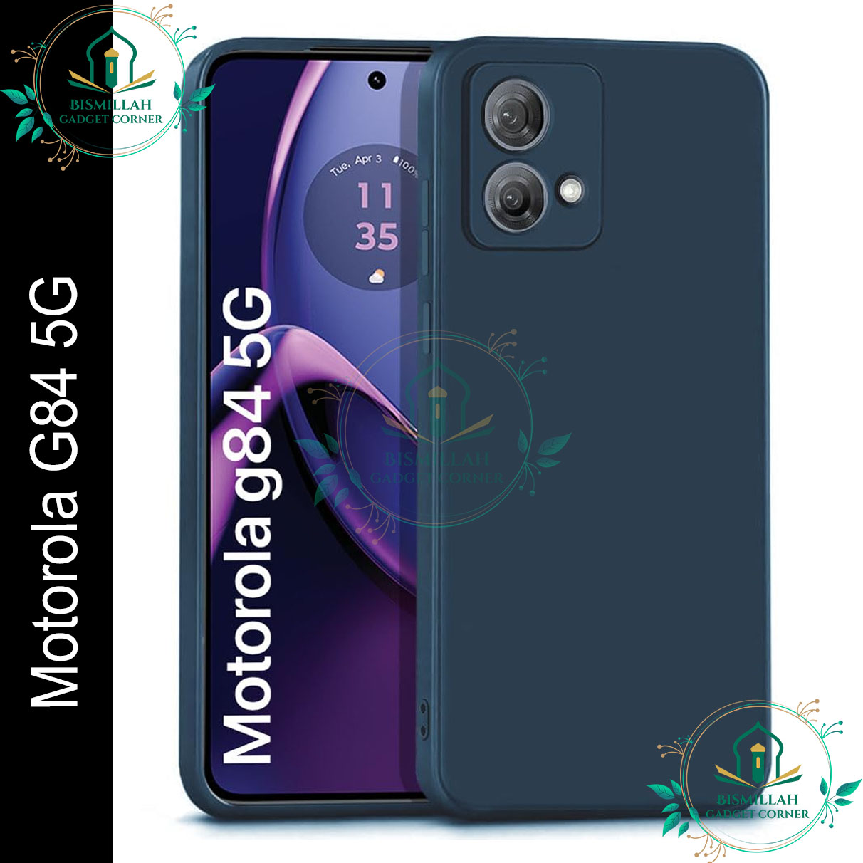 Picture of Original Premium Liquid Silicone Phone case for Motorola Moto G84 5G Liquid Silicon Mobile Back Case Soft Silicone Phone Cover