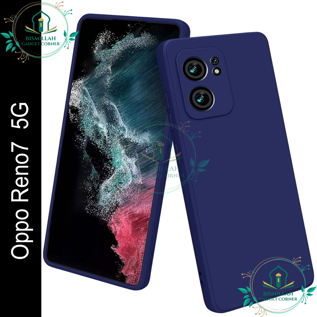 Picture of Premium Liquid Silicone Phone case for Oppo Reno7 5G Liquid Silicon Mobile Back Case Soft Silicone Phone Cover