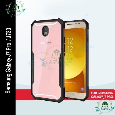 Picture of Xundd Back Cover for Samsung Galaxy J7 (2017) / Samsung Galaxy J7 Pro / Samsung Galaxy J730 Transparent Hybrid Hard PC Back Bumper