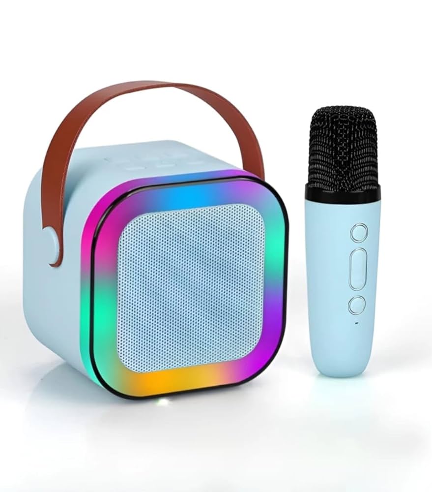 Picture of Mini Speaker Speaker With Microphone For Karaoke K-12 MUSIC PLAYER MINI SPEAKER WITH SINGLE MIC