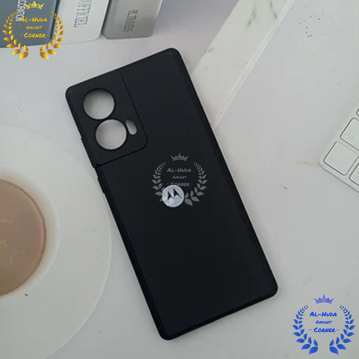 Picture of Shockproof & Transparent Crystal Clear Back Cover Case / Matte Protective Lens Flexible Back Cover for Motorola Edge 50 Fusion | Slim Silicone Cover with Soft Lining Shockproof Full Body Bumper Case