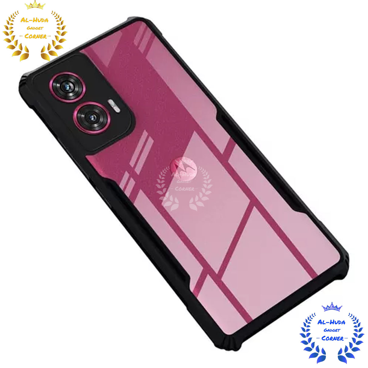 Picture of Shockproof & Transparent Crystal Clear Back Cover Case / Matte Protective Lens Flexible Back Cover for Motorola Edge 50 Fusion | Slim Silicone Cover with Soft Lining Shockproof Full Body Bumper Case