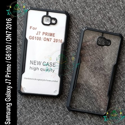 Picture of Xundd Back Cover for Samsung Galaxy J7 Prime / Samsung Galaxy G6100 / Samsung Galaxy ON7 2016 Transparent Hybrid Hard PC Back Bumper