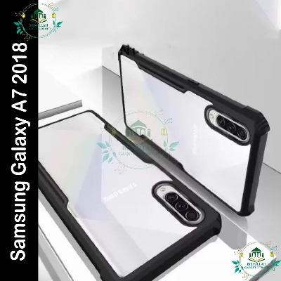 Picture of Xundd Back Cover for Samsung Galaxy A7 2018 Transparent Hybrid Hard PC Back Bumper