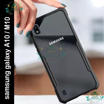 Picture of Xundd Back Cover for Samsung Galaxy A10 / Samsung Galaxy M10 Transparent Hybrid Hard PC Back Bumper