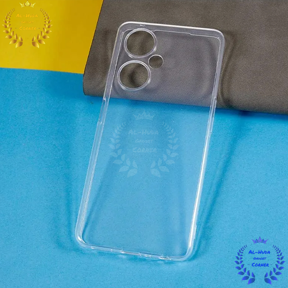 Picture of Shockproof & Transparent Crystal Clear Back Cover Case / Matte Protective Lens Flexible Back Cover for OnePlus Nord CE 3 5G / OnePlus Nord CE3 5G / 1+ Nord CE3 5G | Slim Silicone Cover with Soft Lining Shockproof Full Body Bumper Case