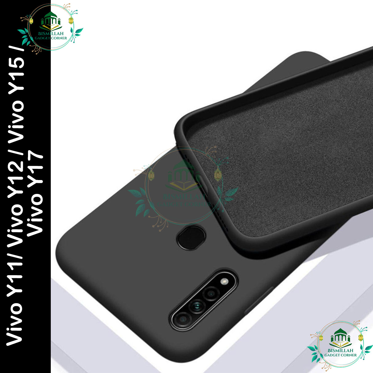 Picture of Premium Liquid Silicone Phone case for VIVO Y11 / VIVO Y12 / VIVO Y15 / VIVO Y17 Liquid Silicon Mobile Back Case Soft Silicone Phone Cover - মোবাইল ফোন - Phoneo