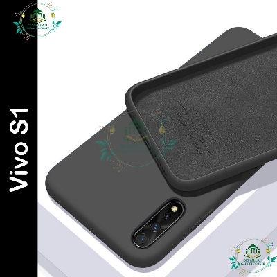 Picture of Premium Liquid Silicone Phone case for Vivo S1 Liquid Silicon Mobile Back Case Soft Silicone Phone Cover - মোবাইল ফোন - Phoneo