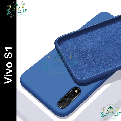 Picture of Premium Liquid Silicone Phone case for Vivo S1 Liquid Silicon Mobile Back Case Soft Silicone Phone Cover - মোবাইল ফোন - Phoneo