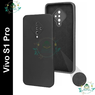 Picture of Premium Liquid Silicone Phone case for Vivo S1 Pro Liquid Silicon Mobile Back Case Soft Silicone Phone Cover - মোবাইল ফোন - Phoneo