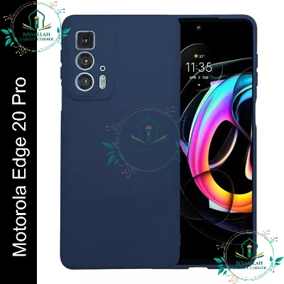 Picture of Original Premium Liquid Silicone Phone case for Motorola Edge 20 Pro Liquid Silicon Mobile Back Case Soft Silicone Phone Cover