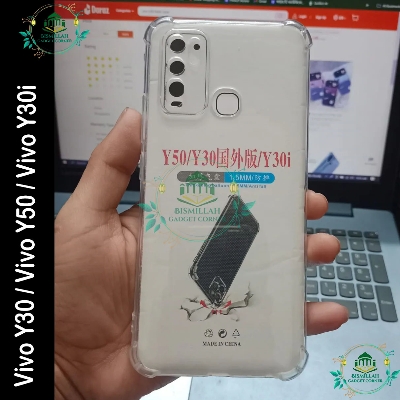 Picture of Transparent back cover For Vivo Y30 / Vivo Y50 / Vivo Y30i Luxury transparent Protect Back Cover Soft Case