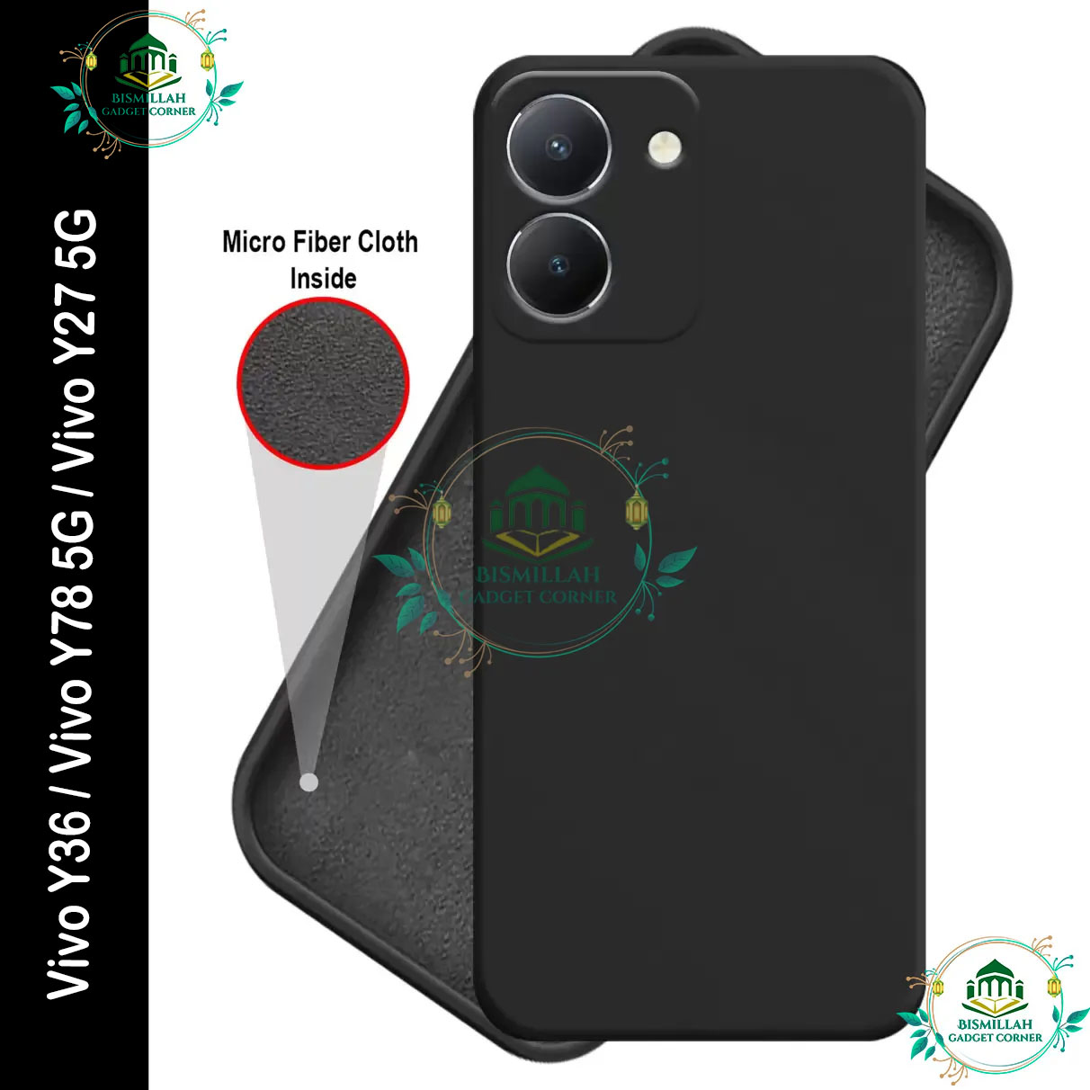 Picture of Premium Liquid Silicone Phone case for Vivo Y36 / Vivo Y78 5G / Vivo Y27 5G Liquid Silicon Mobile Back Case Soft Silicone Phone Cover