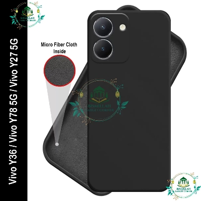 Picture of Premium Liquid Silicone Phone case for Vivo Y36 / Vivo Y78 5G / Vivo Y27 5G Liquid Silicon Mobile Back Case Soft Silicone Phone Cover