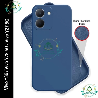 Picture of Premium Liquid Silicone Phone case for Vivo Y36 / Vivo Y78 5G / Vivo Y27 5G Liquid Silicon Mobile Back Case Soft Silicone Phone Cover