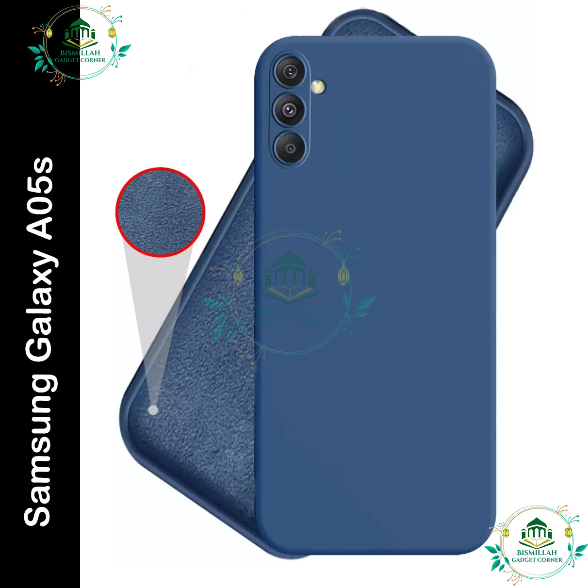 Picture of Premium Liquid Silicone Phone case for Samsung Galaxy A05s Liquid Silicon Mobile Back Case Soft Silicone Phone Cover - মোবাইল ফোন - Phoneo