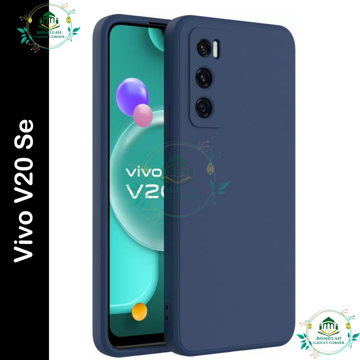 Picture of Premium Liquid Silicone Phone case for Vivo V20 se ( v20se ) Liquid Silicon Mobile Back Case Soft Silicone Phone Cover - মোবাইল ফোন - Phoneo