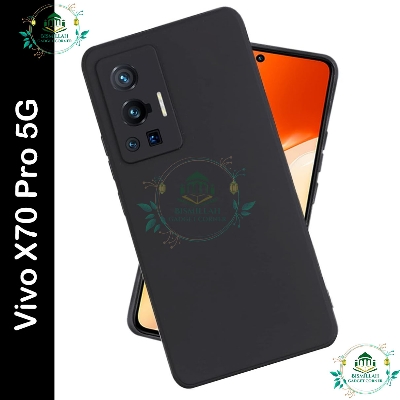 Picture of Premium Liquid Silicone Phone case for vivo x70 pro 5g Liquid Silicon Mobile Back Case Soft Silicone Phone Cover - মোবাইল ফোন - Phoneo