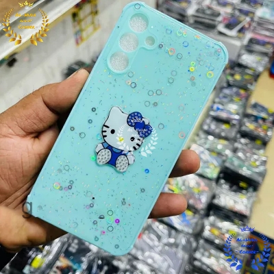 Picture of Shockproof & Transparent Crystal Clear Back Cover Case / Matte Protective Lens Flexible Back Cover for Samsung Galaxy A05s 5G / Samsung Galaxy M14 4G | Slim Silicone Cover with Soft Lining Shockproof Full Body Bumper Case