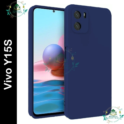 Picture of Premium Liquid Silicone Phone case for Vivo Y15S Liquid Silicon Mobile Back Case Soft Silicone Phone Cover - মোবাইল ফোন - Phoneo