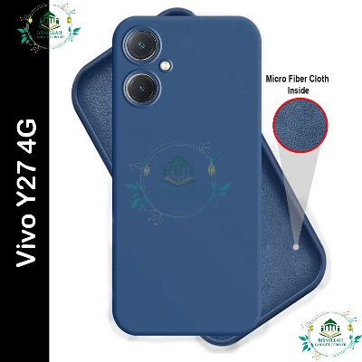 Picture of Premium Liquid Silicone Phone case for Vivo Y27 4G Liquid Silicon Mobile Back Case Soft Silicone Phone Cover - মোবাইল ফোন - Phoneo