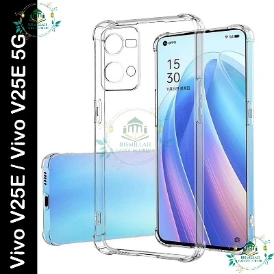 Picture of Transparent back cover For Vivo V25E / Vivo V25E 5G  Luxury transparent Protect Back Cover Soft Case