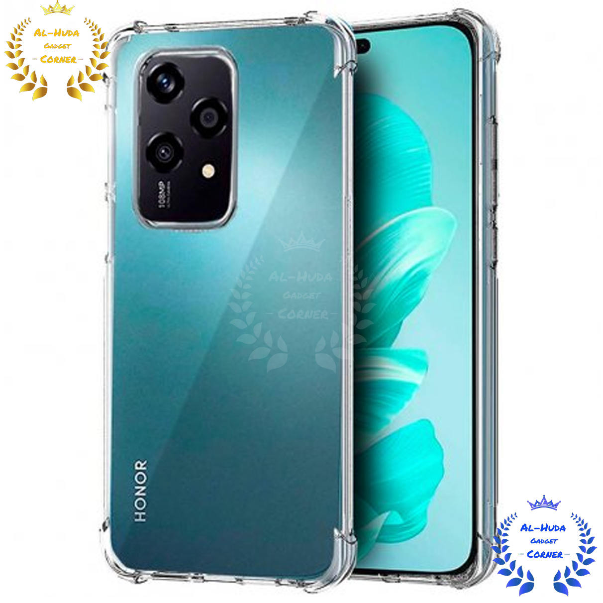 Picture of Shockproof & Transparent Crystal Clear Back Cover Case / Matte Protective Lens Flexible Back Cover for Honor 200 Lite 5G | Slim Silicone Cover with Soft Lining Shockproof Full Body Bumper Case