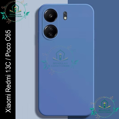 Picture of Original Premium Liquid Silicone Phone case for Xiaomi Redmi 13C / Xiaomi Poco C65 Liquid Silicon Mobile Back Case Soft Silicone Phone Cover