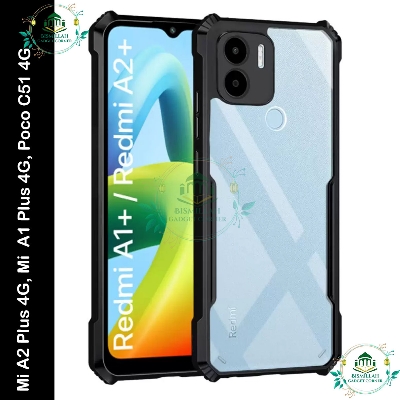 Picture of Xundd Back Cover for Mi A1 / Redmi A2 plus /Mi Redmi A2 Plus 4G, Mi Redmi A1 Plus 4G, Poco C50 4G, Poco C51 4G / Mi A2 plus, Mi A1 plus Transparent Hybrid Hard PC Back Bumper