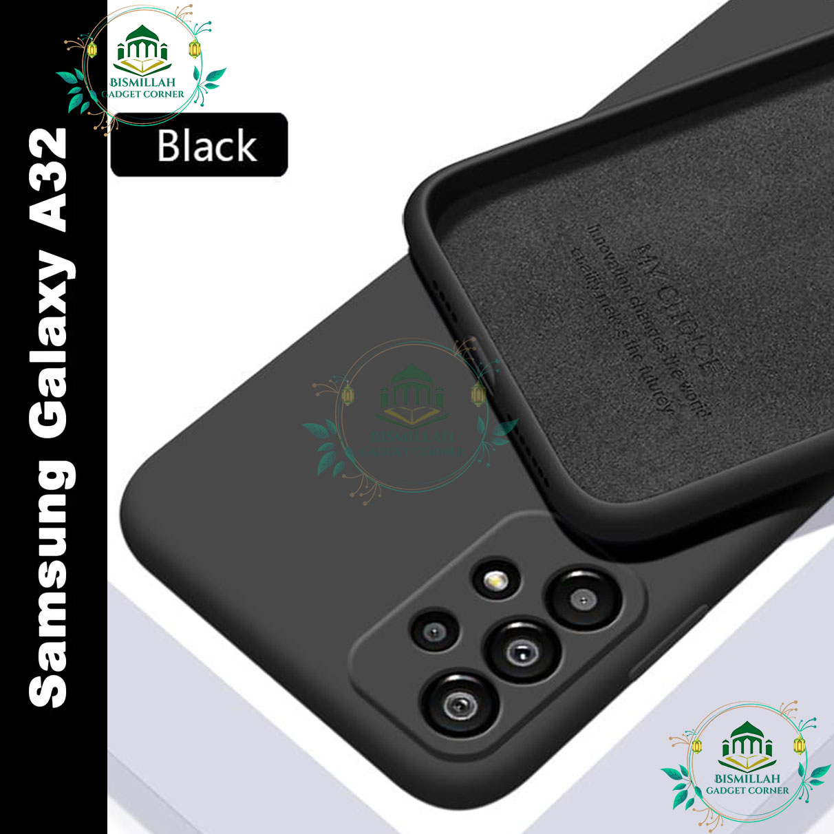 Picture of Premium Liquid Silicone Phone case for samsung galaxy a32 Liquid Silicon Mobile Back Case Soft Silicone Phone Cover - মোবাইল ফোন - Phoneo