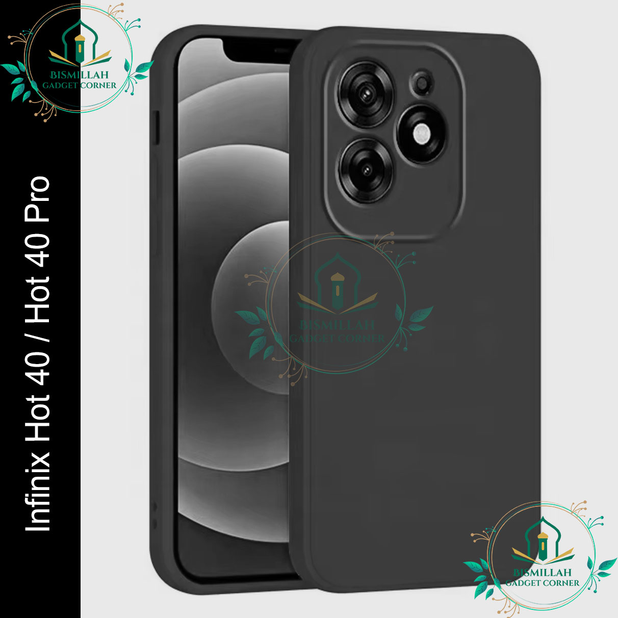 Picture of Original Premium Liquid Silicone Phone case for Infinix Hot 40 / Infinix Hot 40 Pro Liquid Silicon Mobile Back Case Soft Silicone Phone Cover