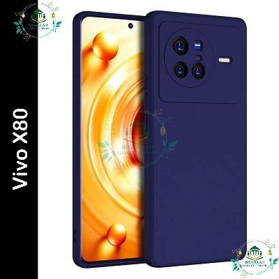 Picture of Premium Liquid Silicone Phone case for Vivo X80  Liquid Silicon Mobile Back Case Soft Silicone Phone Cover - মোবাইল ফোন - Phoneo