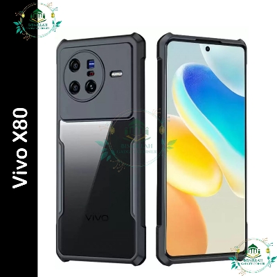 Picture of Xundd Back Cover for Vivo X80  Transparent Hybrid Hard PC Back Bumper