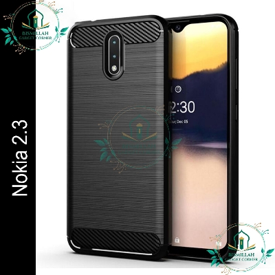 Picture of High Quality Spigen cover For Nokia 2.3 Carbon Fiber Back cover Soft Slim Fashion Non-Slip Protective Carbon Fiber Phone Case