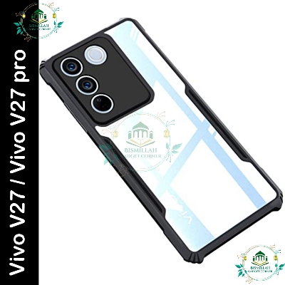 Picture of Xundd Back Cover for Vivo V27 / Vivo V27 Pro Transparent Hybrid Hard PC Back Bumper