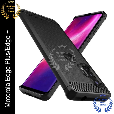 Picture of Spigen cover For Motorola Edge Plus / Motorola Edge+ Carbon Fiber Back cover Soft Slim Fashion Non-Slip Protective Carbon Fiber Phone Case