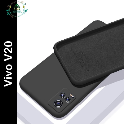 Picture of Premium Liquid Silicone Phone case for Vivo V20 Liquid Silicon Mobile Back Case Soft Silicone Phone Cover - মোবাইল ফোন - Phoneo